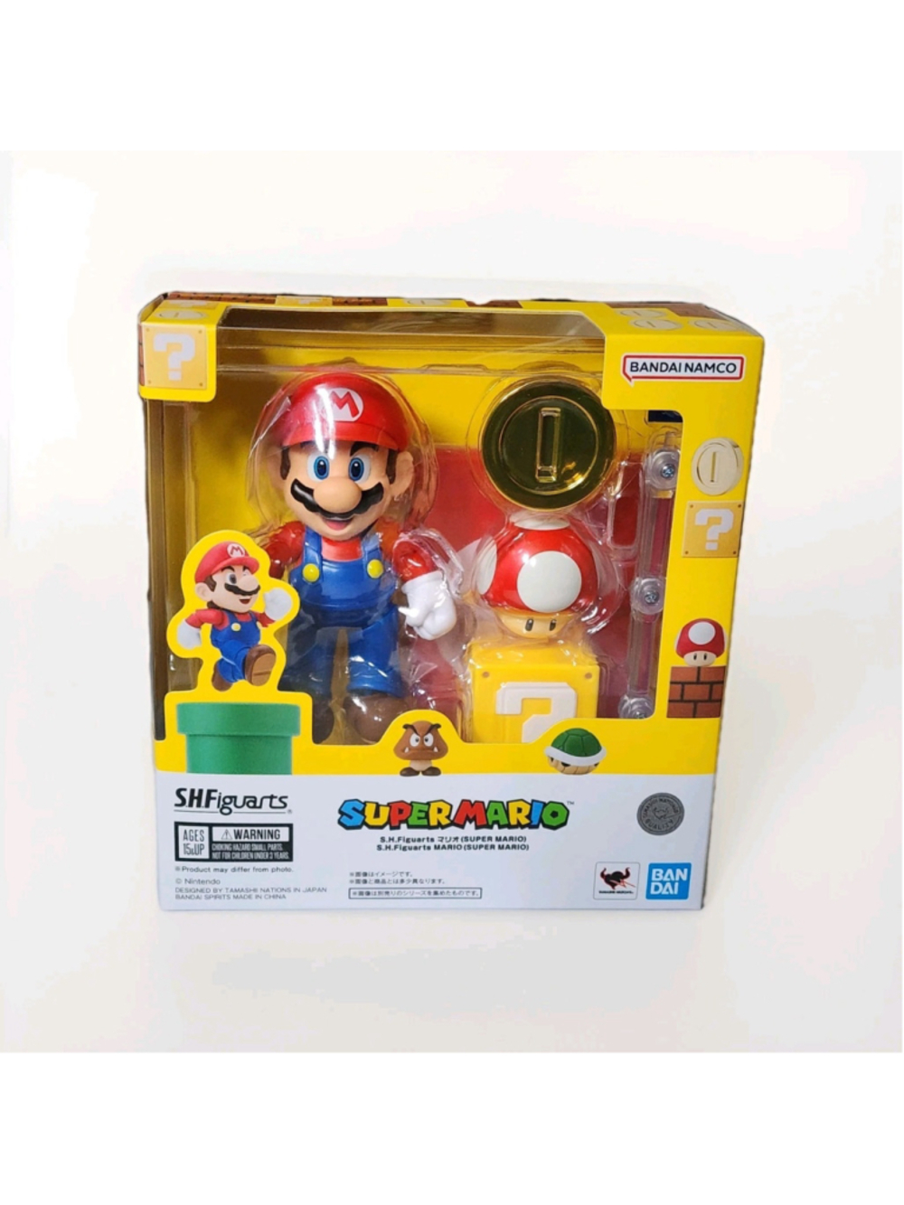 S.H.Figuarts Super Mario Action Figure 2026 Reissue Bandai Namco NEW SEALED